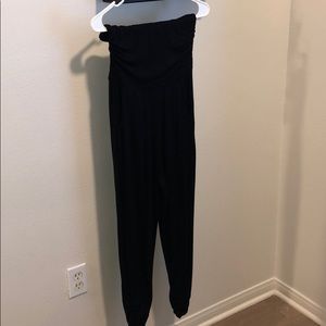 Strapless jumper with pockets